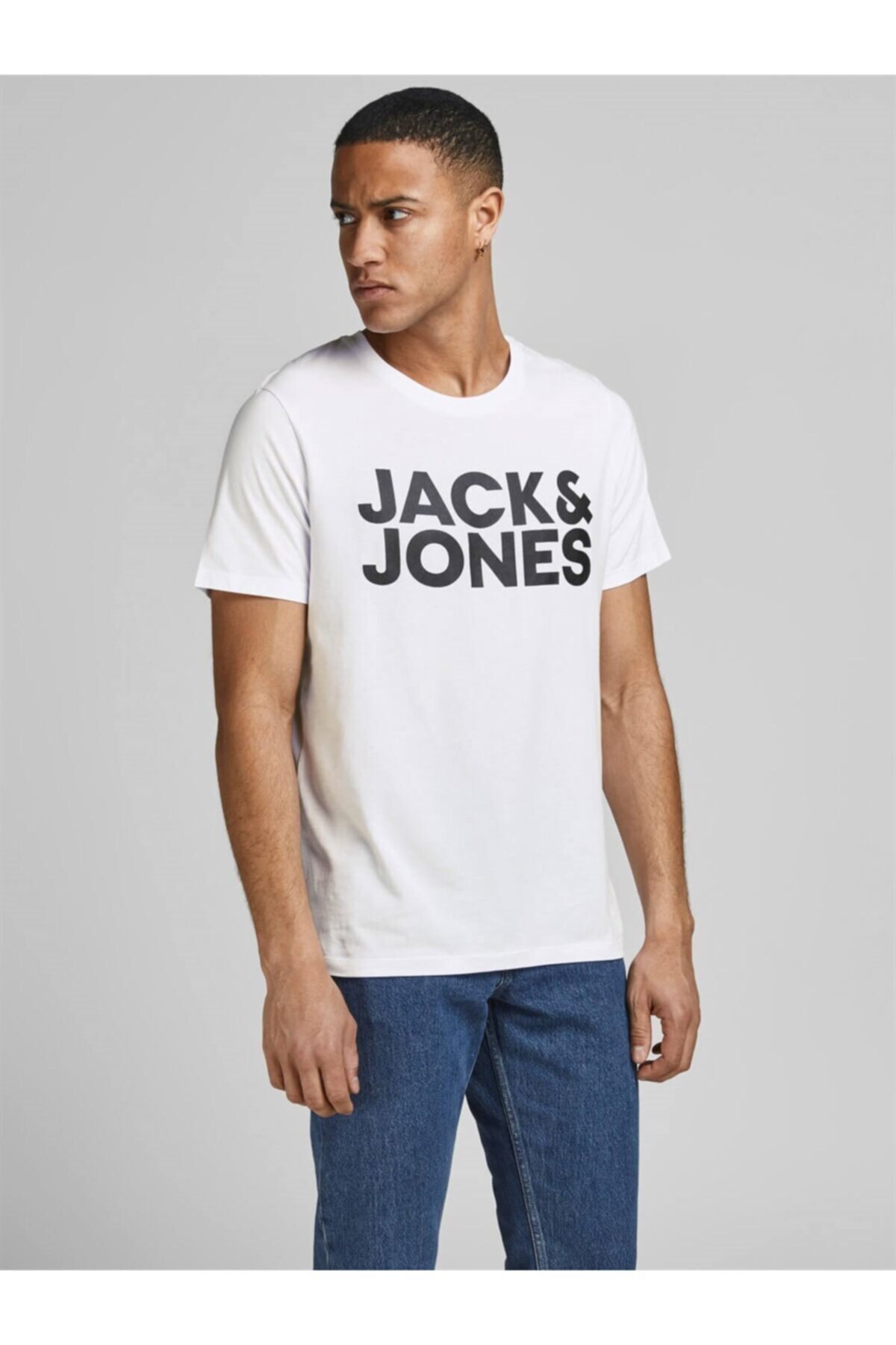 تی شرت مردانه جک اند جونز مدل Jack and Jones Logo T-Shirt کد 12151955-3