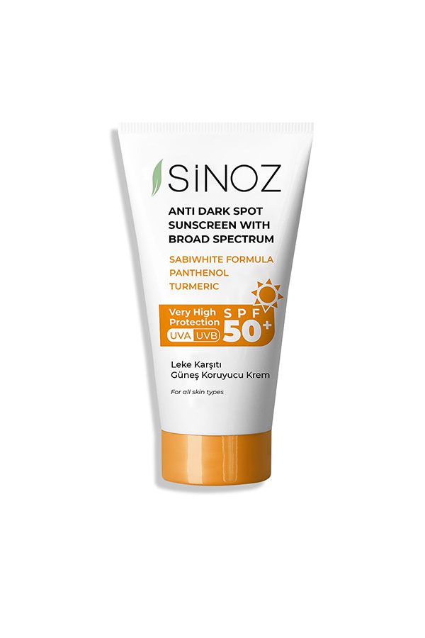 کرم ضد آفتاب SPF 50+ صورت با محافظت بالا برای انواع پوست Sinoz